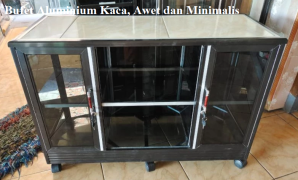 Bufet Aluminium Kaca